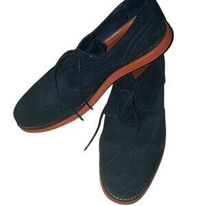 Ask The Missus navy and orange mens suede Oxfords‎  size 10